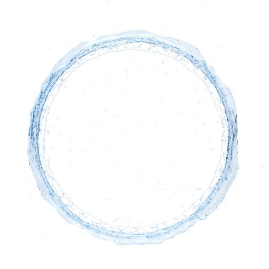 su sıçrama Radyal 3d render 3d çizim