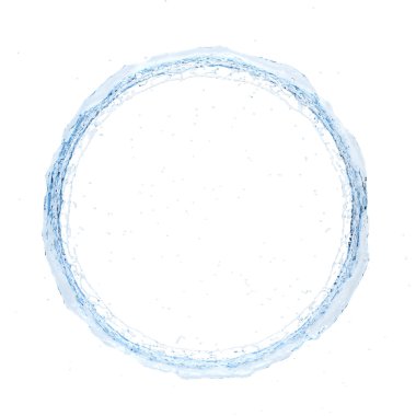 su sıçrama Radyal 3d render 3d çizim