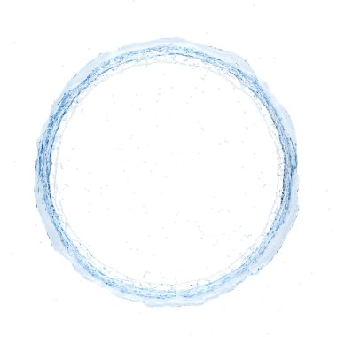 su sıçrama Radyal 3d render 3d çizim