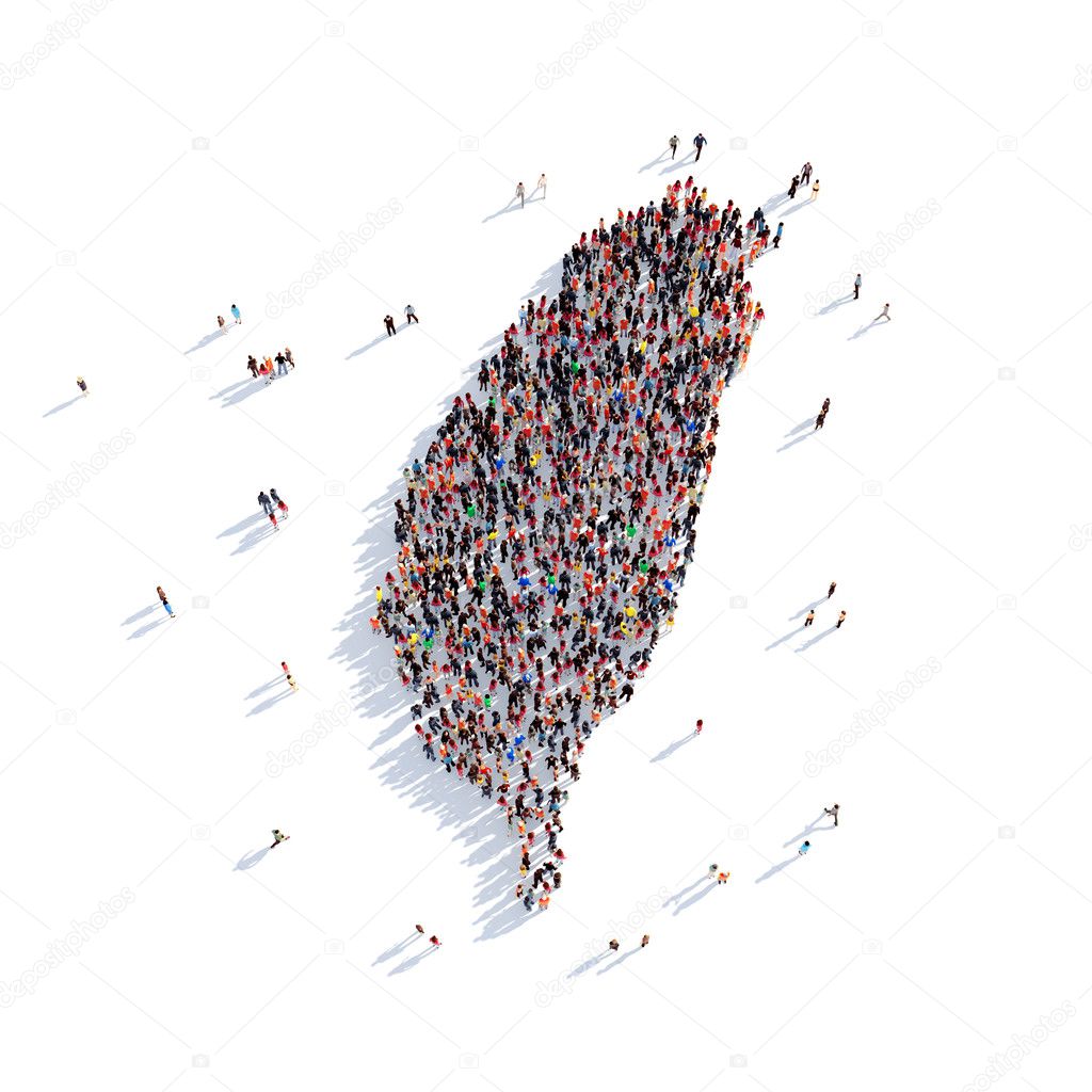 people group shape map Taiwan