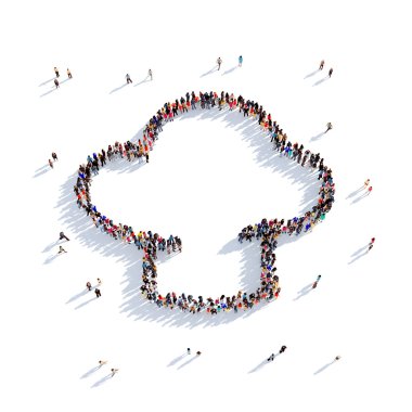 chefs hat restaurant people 3d