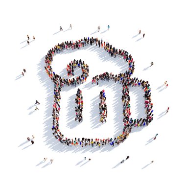 bira pub insanlar kupa 3d