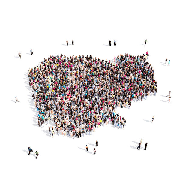 Форма группы людей в Камбодже
