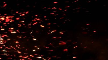 Karanlık bir arka plan üzerinde sparks