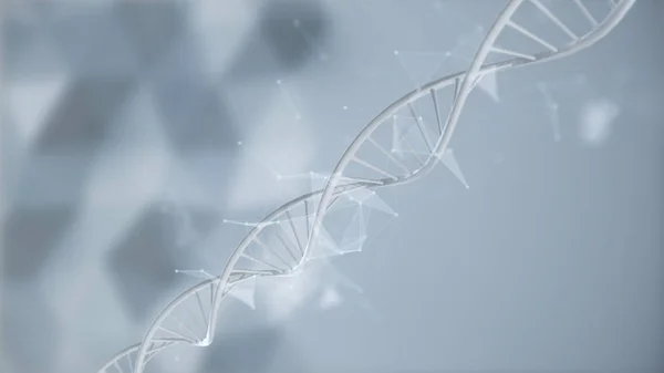 De blauwe dna-helix — Stockfoto