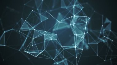 Soyut noktalı kılavuz. Animasyon döngüsü. Ağır çekim