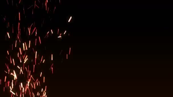 Beautiful abstract background with sparks looped motion animation — Stock Video