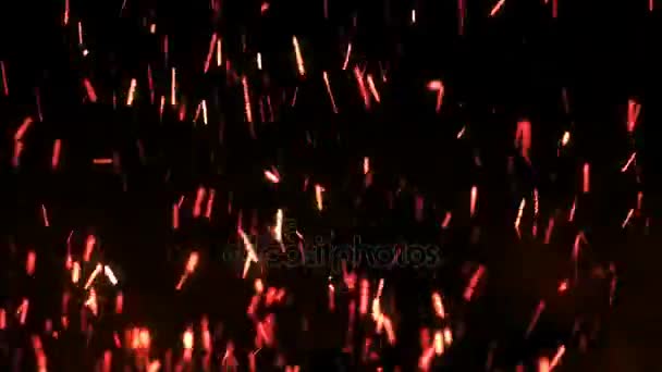 Prachtige abstracte achtergrond met sparks lus motion animatie — Stockvideo