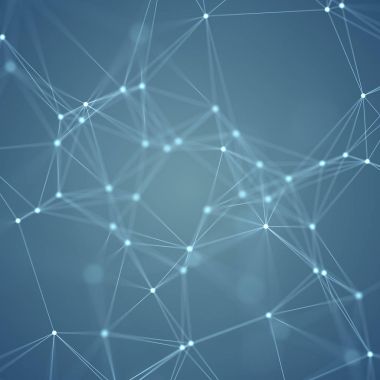 Küçük noktalar birbirleriyle bağlı