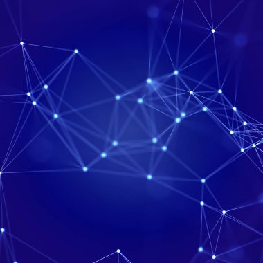 Küçük noktalar birbirleriyle bağlı