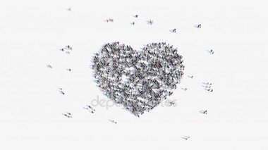 insan şeklinde bir kalp işareti