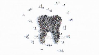 Diş belirtisi şeklinde insanlar