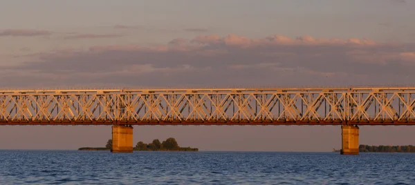 Pont sur la rivière Dniper, Cherkassy — Photo