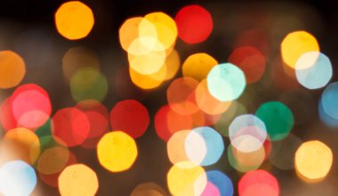 Derma arka plan boken Noel ışıkları ile.