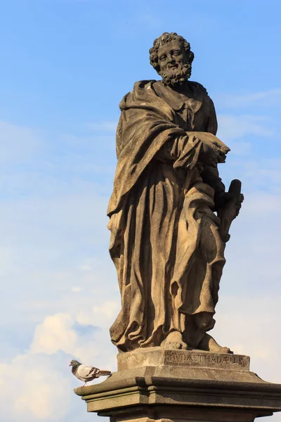 Estátua na Ponte Charles, Praga, República Checa — Fotografia de Stock