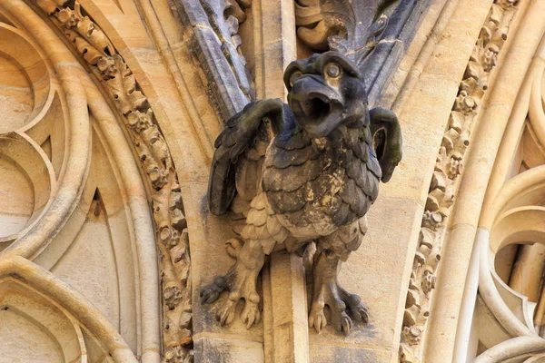 Gárgula de estilo gótico na Catedral de São Vito Praga — Fotografia de Stock