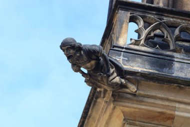 Gotik tarzı Gargoyle üzerinde St Vitus Katedrali Prag
