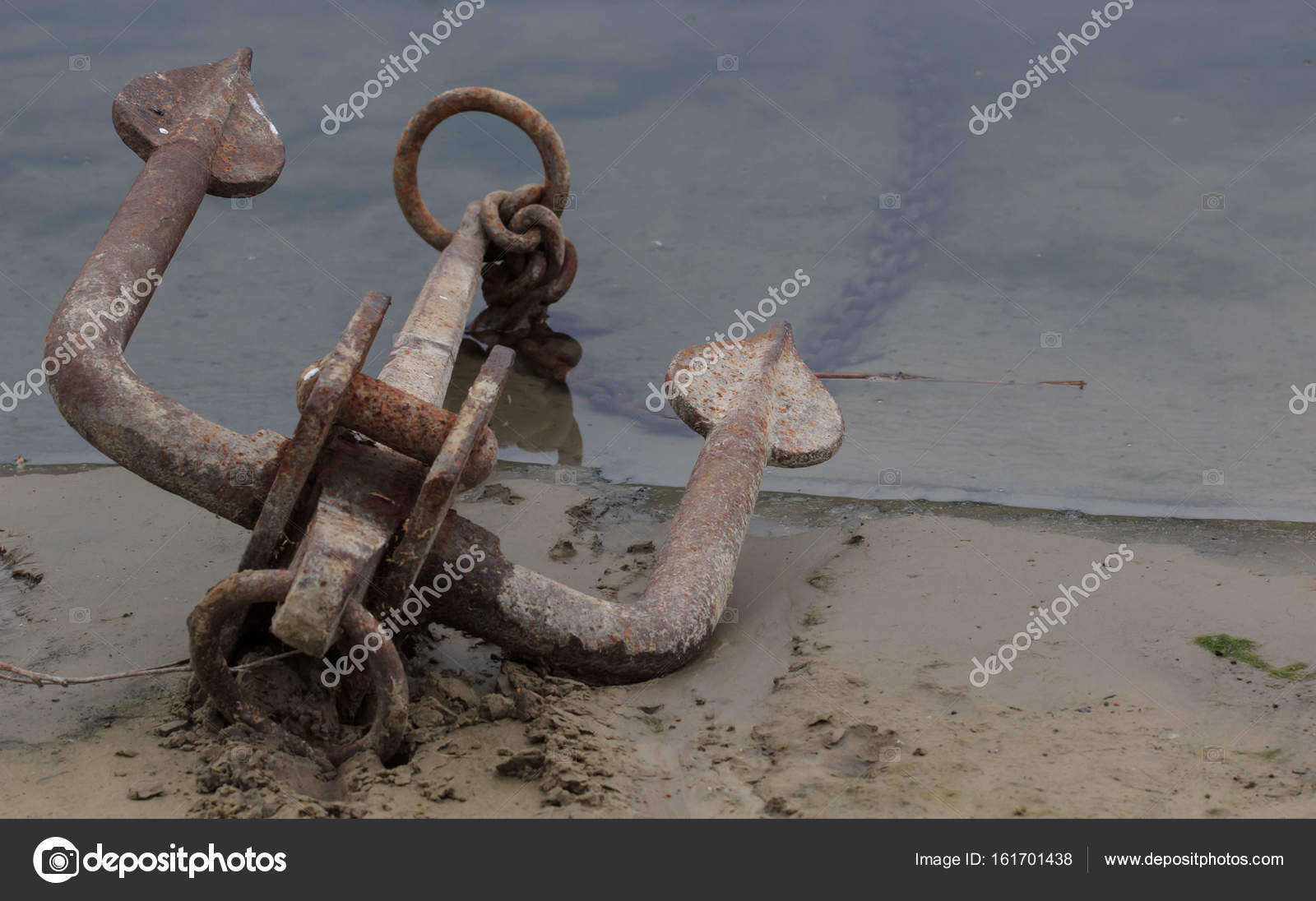 The old ship anchor — Stock Photo © scherbinator #161701438