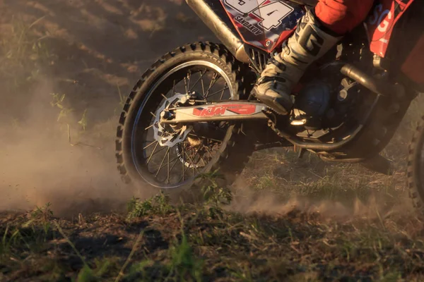 CHERKASSY, UKRAINE - JULAY 7 2017 : rider on Motocross Training of motorcyclists before competitions Ukraine, Cherkassy 7Julay 2017 — Stock Photo, Image