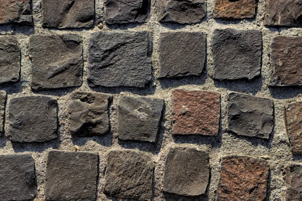 Fragment of a wall from a chipped stone — Stock Photo, Image