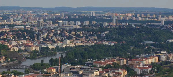 Panoramiczny widok Praga — Zdjęcie stockowe