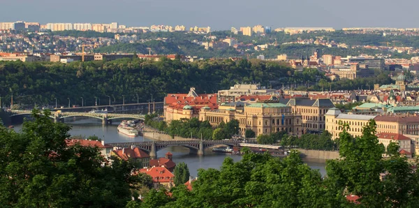 Prag panoramautsikt — Stockfoto