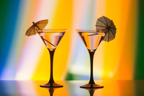 Multicolored cocktails at the bar — Stock Photo, Image