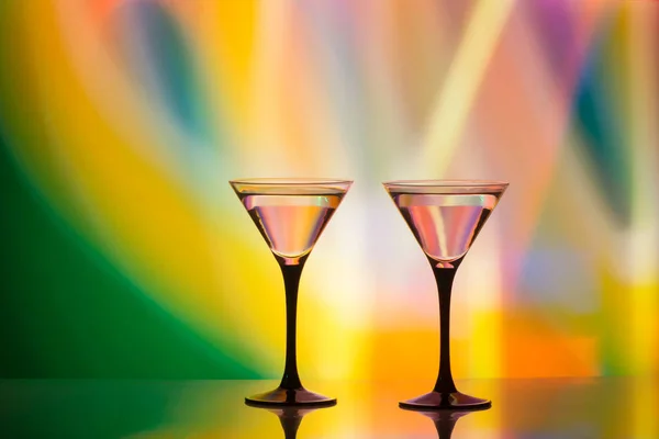 Colourful cocktail on the club light background. — Stock Photo, Image