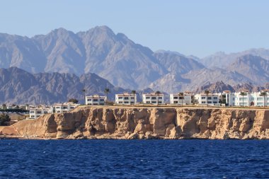 Kızıl Deniz 'den Mısırlı otelin manzarası