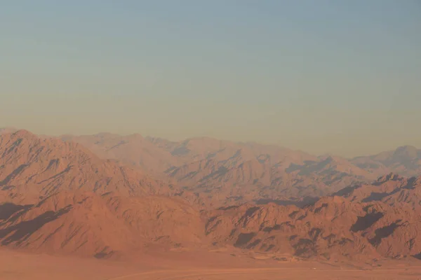 Spettacolare veduta aerea della cima santa del Monte Sinai, in Egitto — Foto Stock