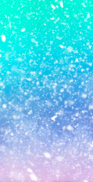 Abstrait fond de Noël d'hiver avec neige brillante et blizzard. Espace pour le texte. Vertical pour les histoires — Photo