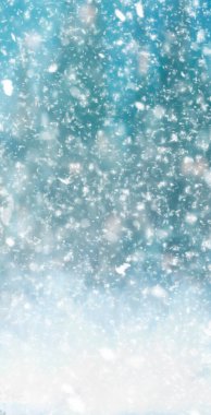 mavi zemin üzerine düşen kar sanat