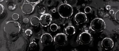 Baykal Gölü 'nün baloncuklu buz dokusu