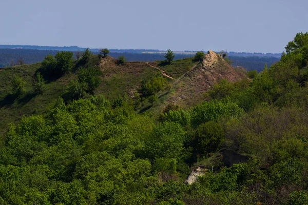 Mark Spire Halvön Trakhtemirov Helig Plats Ukraina Kulle — Stockfoto