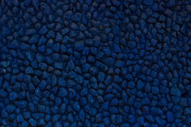 Mavi taşların arka planı. Köşelere dikkat edin. Koyu