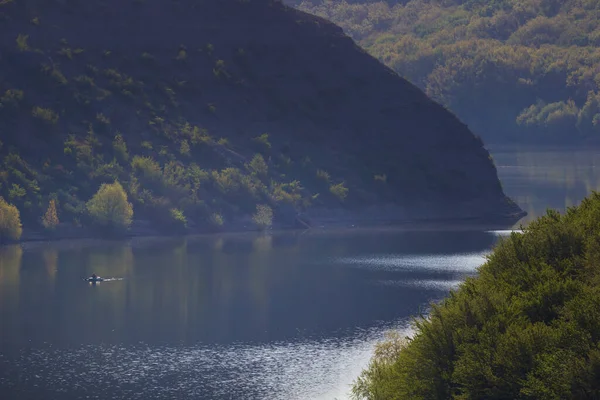 Rive Del Fiume Dniester Bellissimo Paesaggio Naturale Viaggiare Attraverso Ucraina — Foto Stock