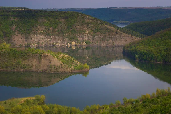 Bela Paisagem Natural Rio Sudeste Ásia Floresta Tropical Verde Com — Fotografia de Stock