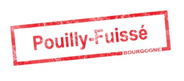 Kırmızı rectan Burgundy ve Pouilly Fuisse bağ unvan