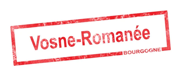 빨간 직사에 부르고뉴와 시바스 Romanee 포도 명칭 — 스톡 사진