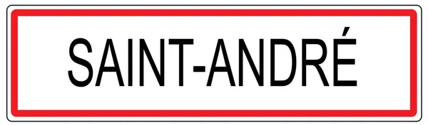Иллюстрация дорожных знаков Святого Андре во Франции — стоковое фото