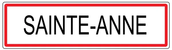 프랑스의 상트 앤 시 교통 표지판 일러스트 — 스톡 사진