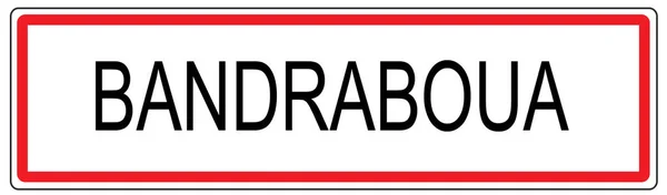 Illustration des panneaux de signalisation de Bandraboua en France — Photo