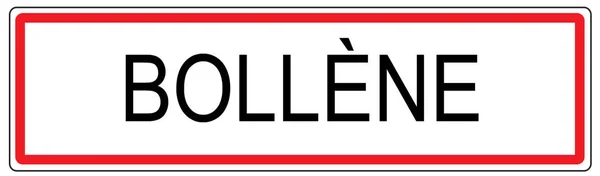 프랑스 볼렌 시 교통 표지판 일러스트 — 스톡 사진