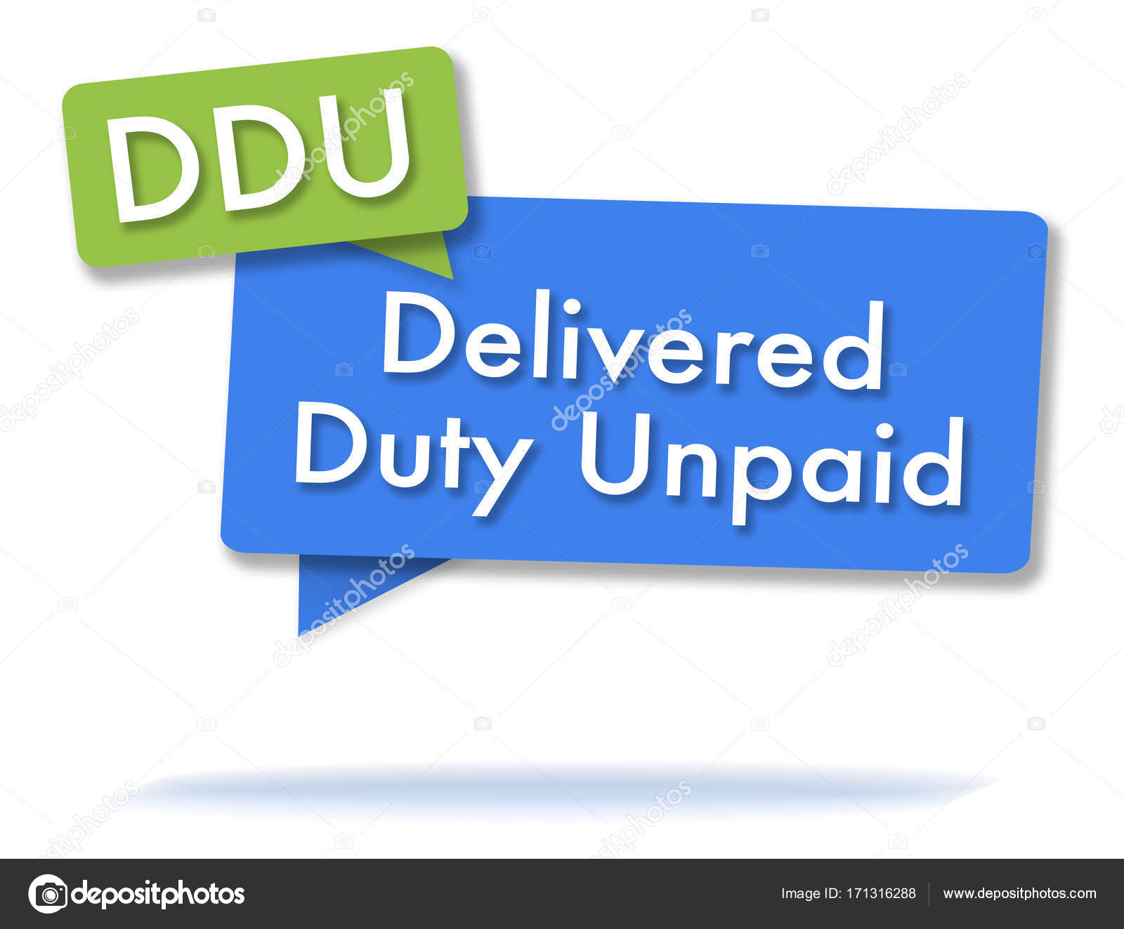 Ddu Incoterms Initals In Colored Bubbles Stock Photo Image By C Fontaineg974