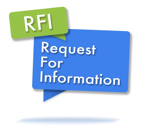 Fransız RFI initals renkli baloncuklar içinde