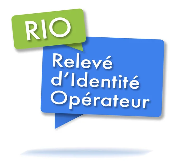 Francia Rio initals, színes buborékok — Stock Fotó