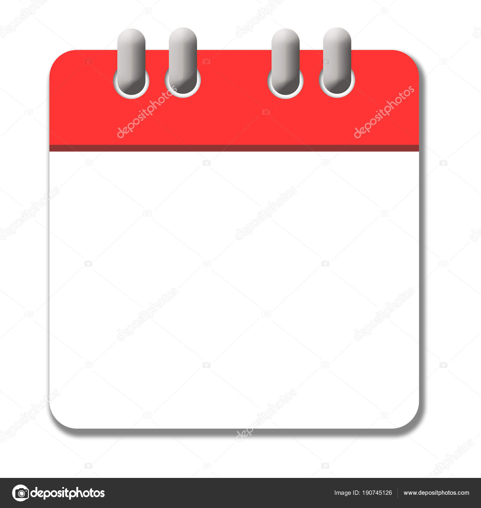 White And Red Calendar Icon Stock Photo By ©Fontaineg974 190745126