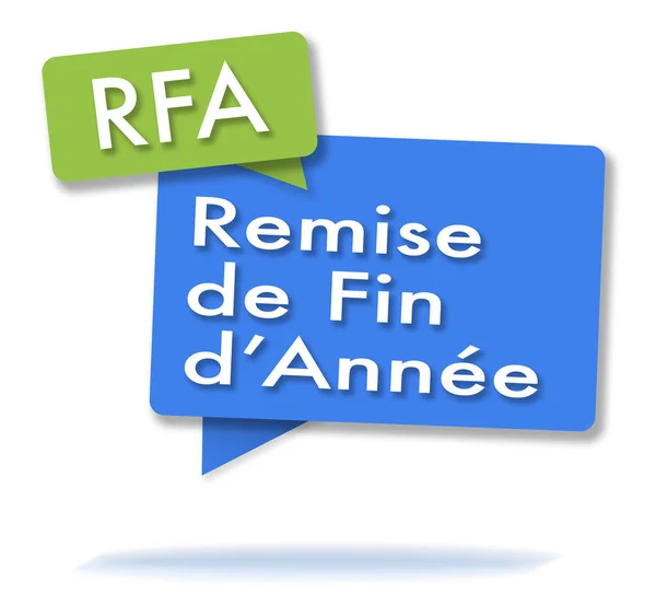 Francia Rfa Monogram, színes buborékok — Stock Fotó