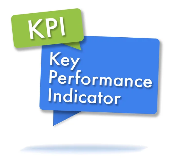 Initiales KPI dans les bulles colorées — Photo
