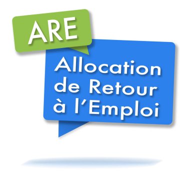 İki renkli yeşil ve mavi baloncuklu French ARE baş harfleri